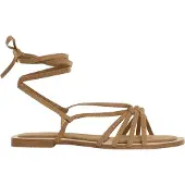 Pepe Jeans für Damen. PLS90694 Frida Fresh Beige Sandalen (41), Wohnung, Schnürsenkel, Lässig