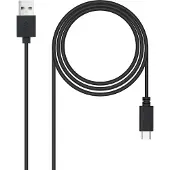 Nanocable USB A zu USB-C-Kabel 10.01.210 Schwarz
