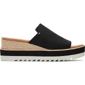 Toms Diana Mule black heavy canvas 35.5