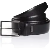 MONTI Ledergürtel "BORDEAUX", Herren, Gr. 90, schwarz, Rindsleder, Gürtel Ledergürtel, leicht matt, elegant, mit Logo