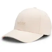 BOSS Baseball Cap "Ari", Damen, beige (light, pastel pink 682), Web, Baumwolle, unifarben, Caps Baseball Cap, mit Logostickerei Ton in Ton, unisex