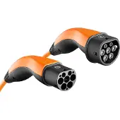 Lapp MOBILITY HELIX Ladekabel Typ 2, bis zu 7,4 kW, 5 m, Orange - 32 A, 1-phasig, zum Laden von Hybrid- und Elektroautos mit Typ-2-Anschluss