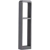 LINDBY LED-Wegeleuchte Darko, 100cm, grau, Metall, IP54