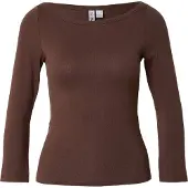 Pieces Phoebe Boatneck Langarm-t-shirt