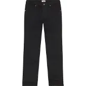 Wrangler Straight-Jeans "GREENSBORO", Herren, Gr. 38, Länge 30, schwarz (deep ink), Denim/Jeans, Obermaterial: 99% Baumwolle, 1% Elasthan, straight fit lang, Jeans Straight-Jeans, Regular Straight fit