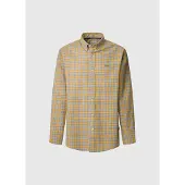 Pepe Jeans für Herren. PM308812 Archie Shirt gelb (S), Lässig, Baumwolle, Langarm, Nachhaltig