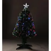 Homestyling Weihnachtsbaum mit LED-Beleuchtung 90 cm bunt