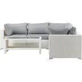 Ebuy24 Amazon Loungeset 2 Teile grau,weiß.