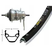 Winora Exal Zx 19 Skid Shimano Nexus 7s Rennrad-hinterrad