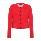 Betty Barclay Strick-Cardigan mit aufgesetzten Taschen in High Risk Red | Gr.: 48