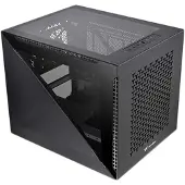 Thermaltake Divider 200 TG Air Micro, Micro Tower, PC, Schwarz, SPCC, Gehärtetes Glas, Gaming, Blau, Grün, Rot