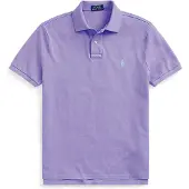 Ralph Lauren für Herren. 710782592028 Das legendäre lila Custom Slim Fit Poloshirt aus Piqué-Stoff (S), Lässig, Flieder, Baumwolle, Kur