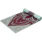 Gaiam Yoga Matte hellblau mit Mandala 6 mm