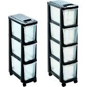 Mondex Schubladen Rollcontainer Turm Wagen Wäschesortierer schmal