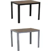 Gardissimo FIRE ALMA Nonwood Alu-Gartentisch Gartenmöbel 100x70cm anthrazit