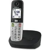 Panasonic KX-TGU410EXB, DECT-Telefon, Kabelloses Mobilteil, Freisprecheinrichtung, Anrufer-Identifikation, Schwarz, Silber