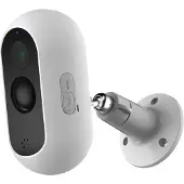 SPC MAGNES 3, IP-Sicherheitskamera, Innen & Außen, Kabellos, Amazon Alexa & Google Assistant, Decke/Wand/Schreibtisch, Schwarz, Weiß