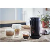 Philips Senseo Milk Twister Milchaufschäumer, Heiß und Kalt, 120 ml, Schwarz (CA6500/63)