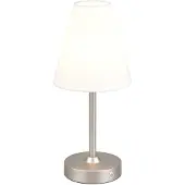 Reality R53621107 Kenny LED Tischleuchte 1,5W ⌀13cm Nickel Matt warmweiss Touch