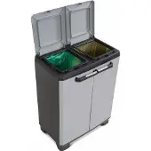 Keter Split Basic, 220 l, Rechteckig, Kunststoff, Grau, Manuell, 680 mm