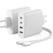 Alogic USB-Ladegerät 4x100 2xUSB-C 2xUSB-A weiß