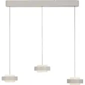 Schöner Wohnen Hängelampe Elmo, dimmbar, creme / amber, für Wohn- / Esszimmer, Metall, Modern