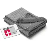 Medisana HB 680 Heizdecke, Kuscheldecke im Strickmuster mit Abschaltautomatik 1 St Decke