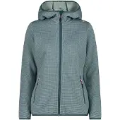 CMP Woman Fleece FIX Hood Jacket trek green mel-jade (05FU) 44