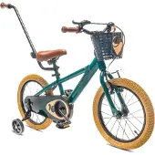 Sun baby Kinderfahrrad Jungen Fahrrad Stützräder Schubstange 16 Zoll Verdant Rowan grün