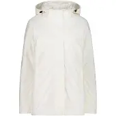 CMP Woman Padded Long Jacket Zip Hood b.co gesso (A143) 40