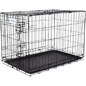 Lendo Online Hundebox klappbar 90x60x67 cm Schwarz Stahl