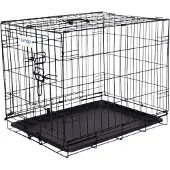 Lendo Online Hundebox klappbar 60x43x49,5 cm Schwarz Stahl
