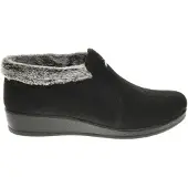 Fly Flot Damenschuhe Hausschuhe Schwarz Freizeit