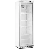 Saro Kühlschrank, Glastür - weiß, Modell ARV 430 CS PV, weißer Kühlschrank mit Glastür für die Lebensmittelaufbewahrung, 1 Stück
