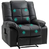 HOMCOM Massagesessel Fernsehsessel mit Liegefunktion 8 Massagepunkte