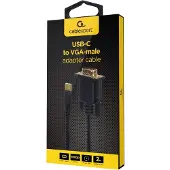Cablexpert A-CM-VGAM-01, 2 m, USB C, VGA (D-Sub), Männlich, Weiblich, Gerade