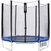 Arebos Gartentrampolin Ø244 cm | Mit Netz, Leiter & gepolsterten Pfosten