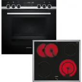 Siemens PQ521KB10, Keramik, 4 Zone(n), Glaskeramik, Schwarz, Berührung, 58,3 cm