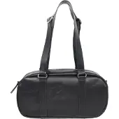 Cinque Leder Handtasche Henkeltasche Diane Bowling Bag Black schwarz