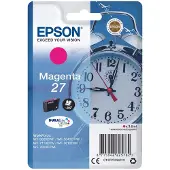 Epson Alarm clock Singlepack Magenta 27 DURABrite Ultra Ink, Standardertrag, Magenta, Tinte auf Pigmentbasis, 3,6 ml, 1 Stück(e), Einzelpackung