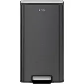 EKO - Marina Treteimer 30 Liter - Stainless steel Plastic - Matt Schwarz