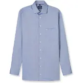 Olymp Businesshemd "Luxor modern fit", Herren, Gr. 38, N-Gr, blau (royal), Web, Obermaterial: 100% Baumwolle, 2-Knopf-Manschette, Hemden Businesshemd