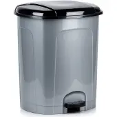 Orion Grauer 50L Pedaleimer aus Kunststoff, robust & hygienisch