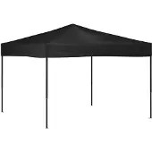 vidaXL Partyzelt Faltbar Schwarz 3x3 m