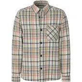 JOOP! Langarmhemd JOOP JEANS "Harvi", Herren, Gr. XL, N-Gr, bunt (natural), Strick, Obermaterial: 100% Baumwolle, gemustert, kariert, mehrfarbig, normal, Manschette, Hemden Langarmhemd, mit Karomuster