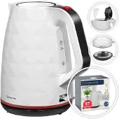 Manta ORISA kabelloser Wasserkocher 1,7 l 2200 W weiß