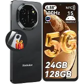 Blackview SHARK 6, 17,5 cm (6.88"), 8 GB, 128 GB, 16 MP, Android 15, Schwarz