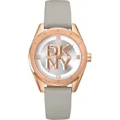 DKNY Chambers midi light green leather strap DK1L016L0035