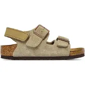 Birkenstock - Kid's Milano AS Suede Leather - Sandalen Gr 32 - Narrow braun/beige