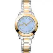DKNY Park Ave logo watch settwo tone silver & gold DK1L021M0085